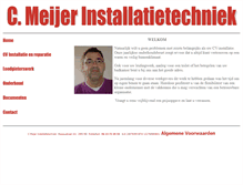 Tablet Screenshot of cmeijer-installatietechniek.nl